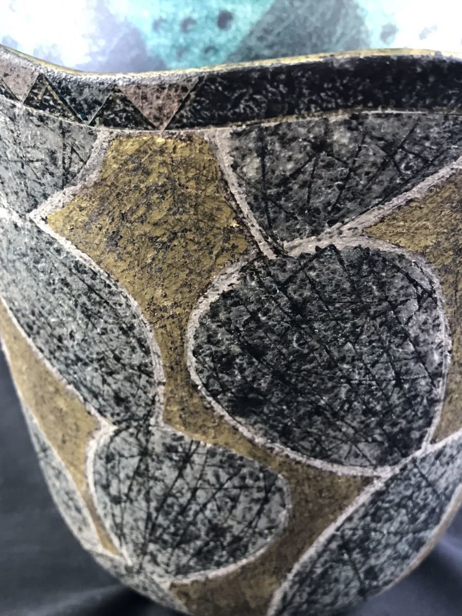 前田正博 色絵金銀彩鉢 木箱付き 前田正博展Exhibition of MAEDA