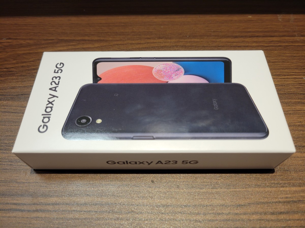 Galaxy A23 5G SCG18 5.8インチ メモリー4GB ストレージ64GB ブラック
