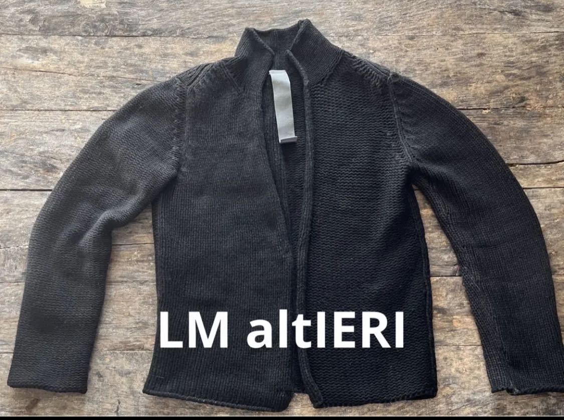 LM altIERI アーカイブ　フック留め　ウール　カーディガン　ジャケット　lambwool