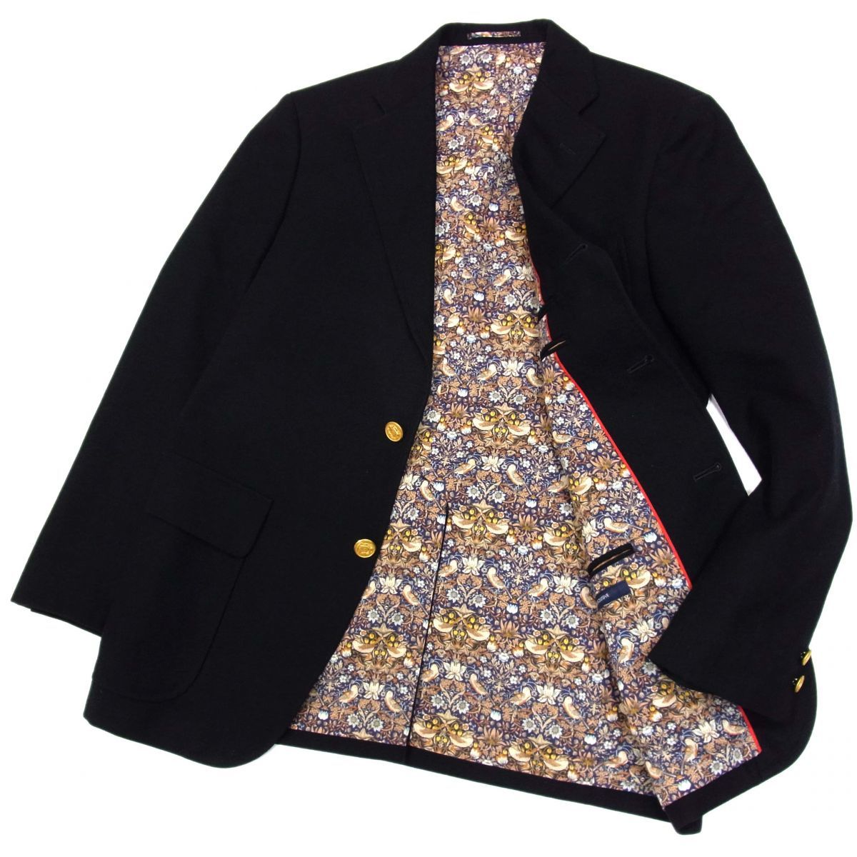 2代目タグ ダブル 紺ブレ 金ボタン ウール J.PRESS Jプレス 金釦 ウール