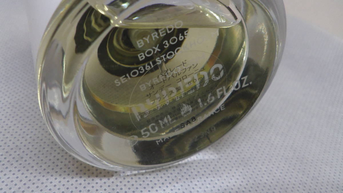 BYREDO バイレード Sunday Cologne Eau De Parfum 50ml サンデー