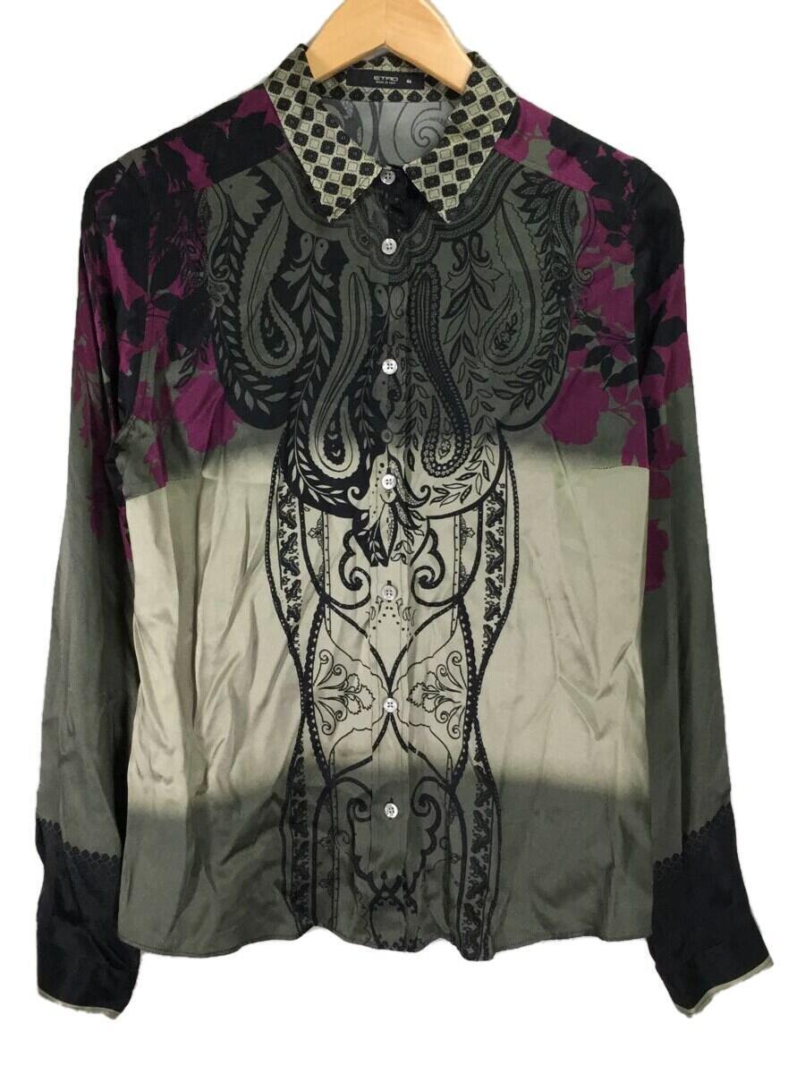 ETRO◆長袖シャツ/サイズ46/-/シルク/総柄