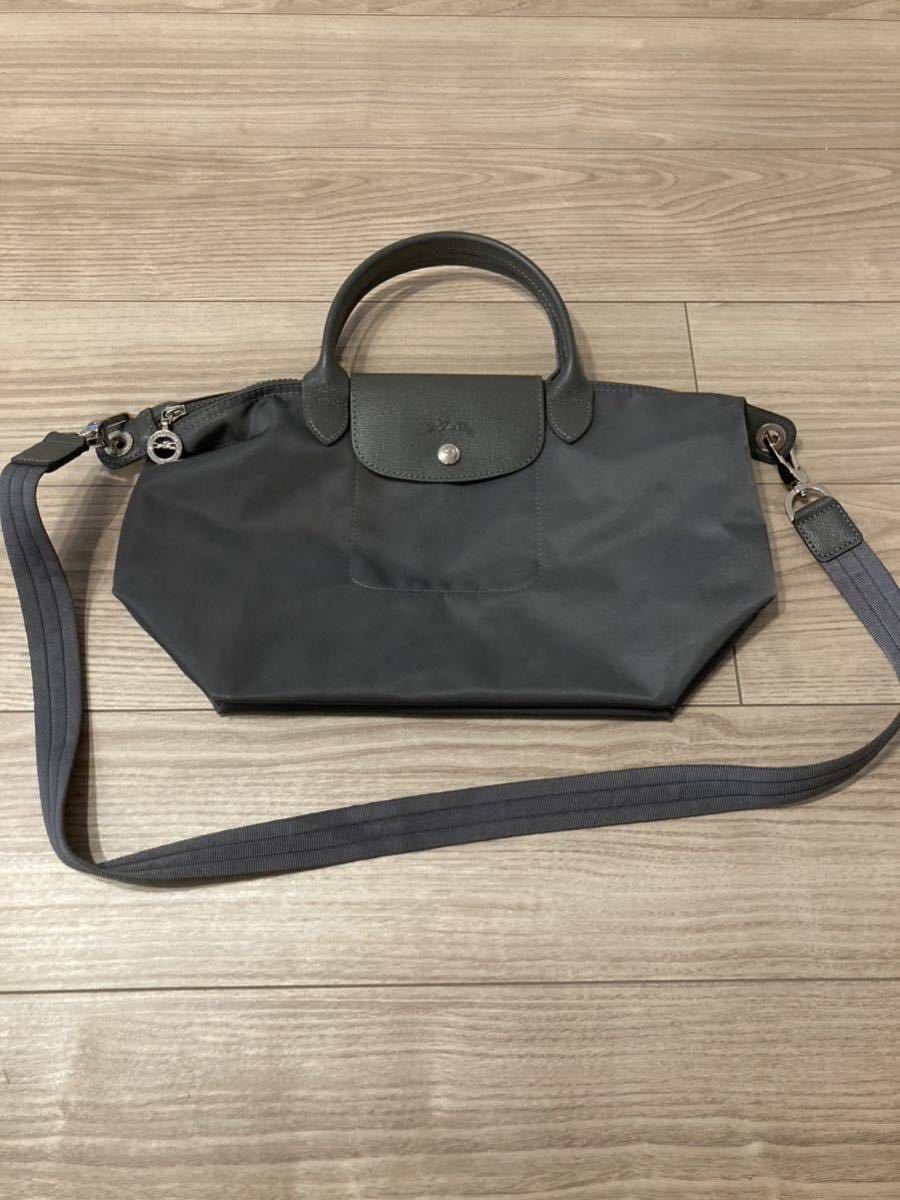 1円 □極美品□ LONGCHAMP ロンシャン ロゾ レザー 2WAY トートバッグ 
