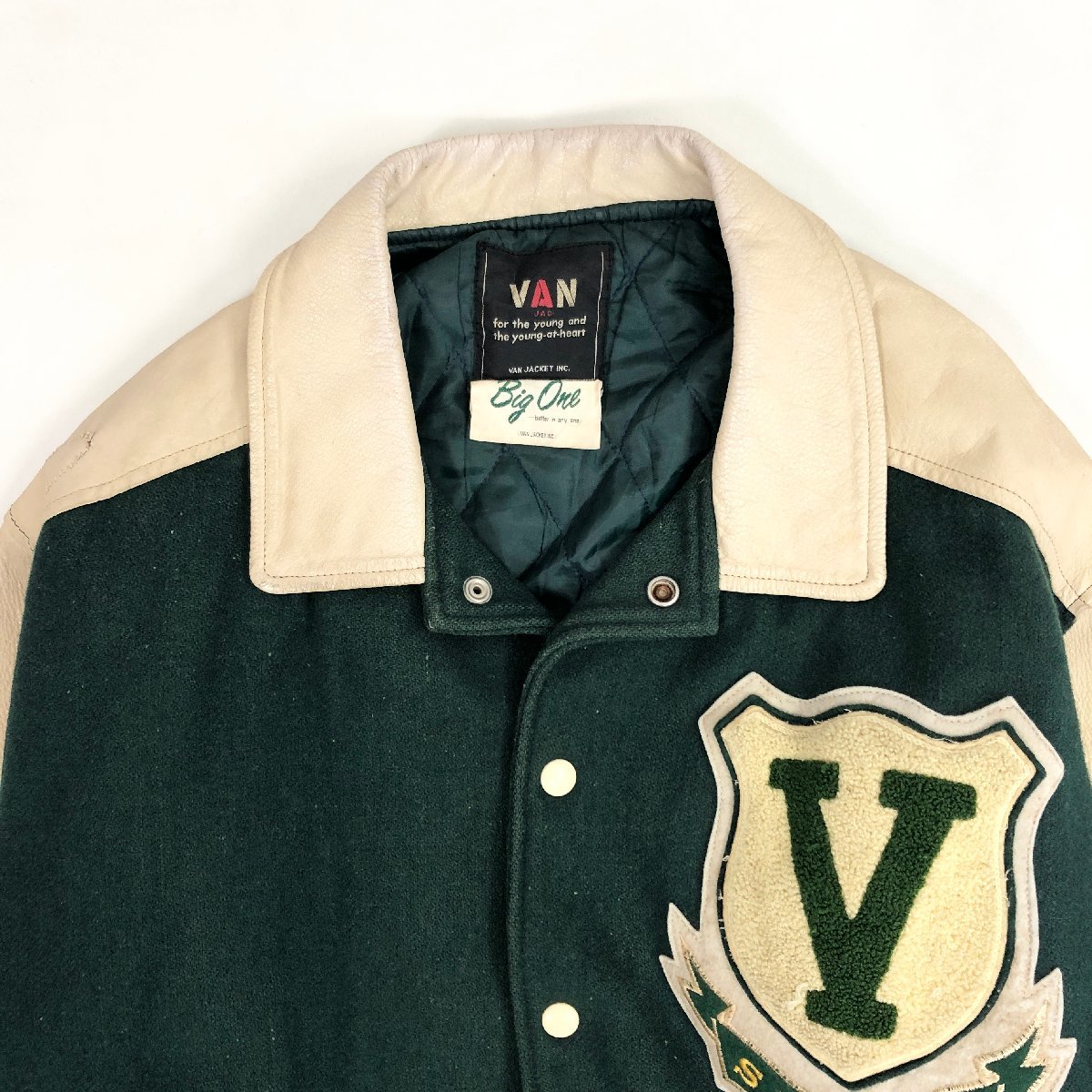 △【古着】VAN JAC ヴァンジャケット 80s 90s STAFF BIG ONE レザー 