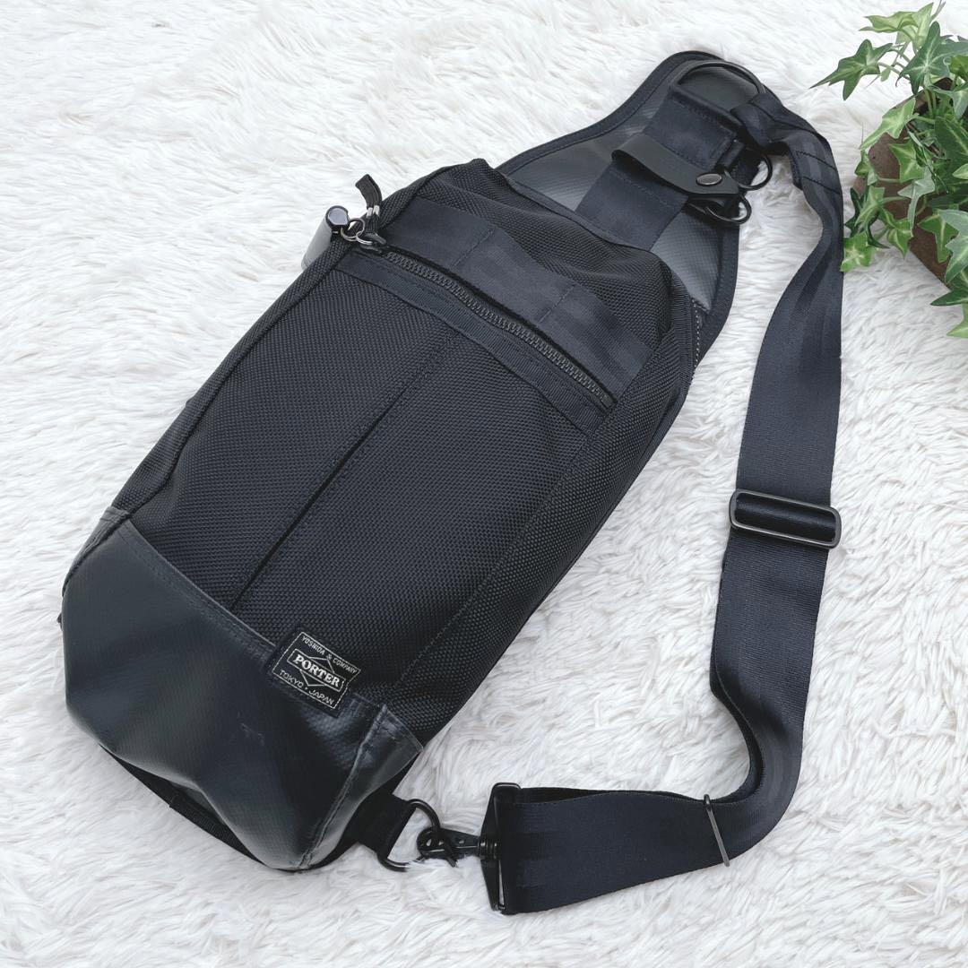 PORTER ワンショルダーボディバッグ ／ヒートショルダーバッグ／ブラック HEAT(ヒート) SHOULDER BAG | 吉田カバンホームページ | YOSHIDA & Co.