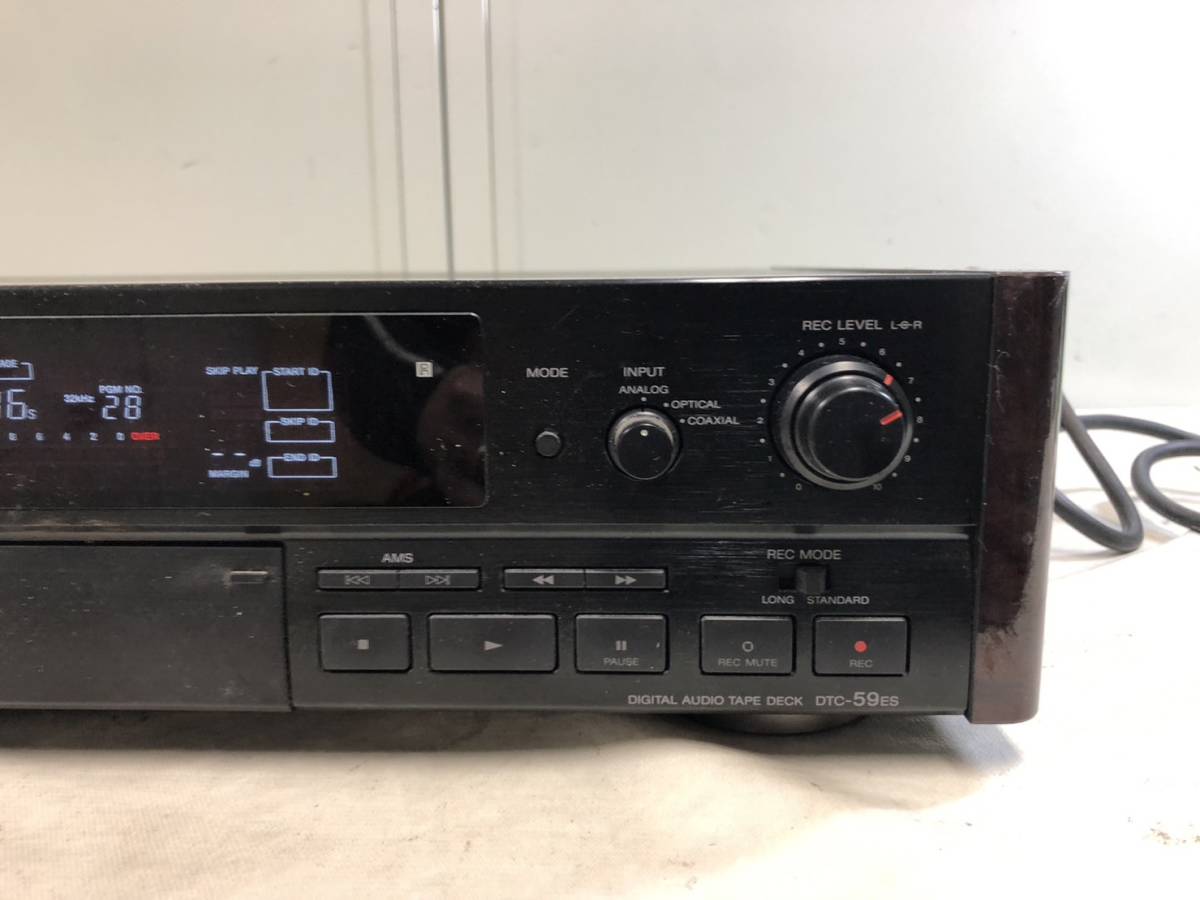 （158）SONY ソニー デジタルオーディオテープデッキ DTC-59ES 