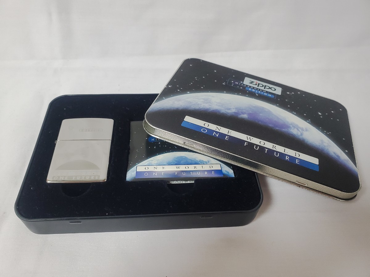 未使用 ZIPPO ジッポー MILLENNIUM EDITION ONE WORLD ONE FUTURE オイルライター 喫煙具 ジッポ 限定品