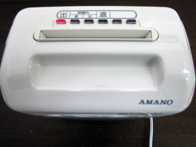 アマノ BX2000 AMANO 電子タイムレコーダー タイムレコーダー 通電確認