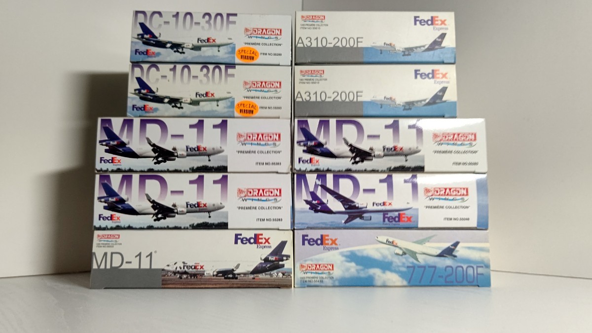 FedEx Dragon Express #103114195 Retro AIRBUS 1/400 DRAGON WINGS