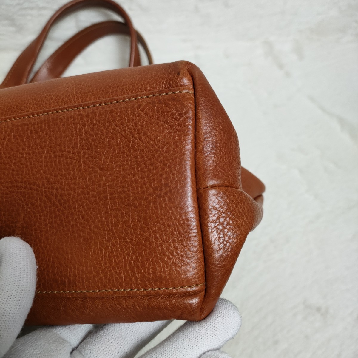 極美品】イルビゾンテ IL Bisonte オールレザー ハンドバッグ トート 