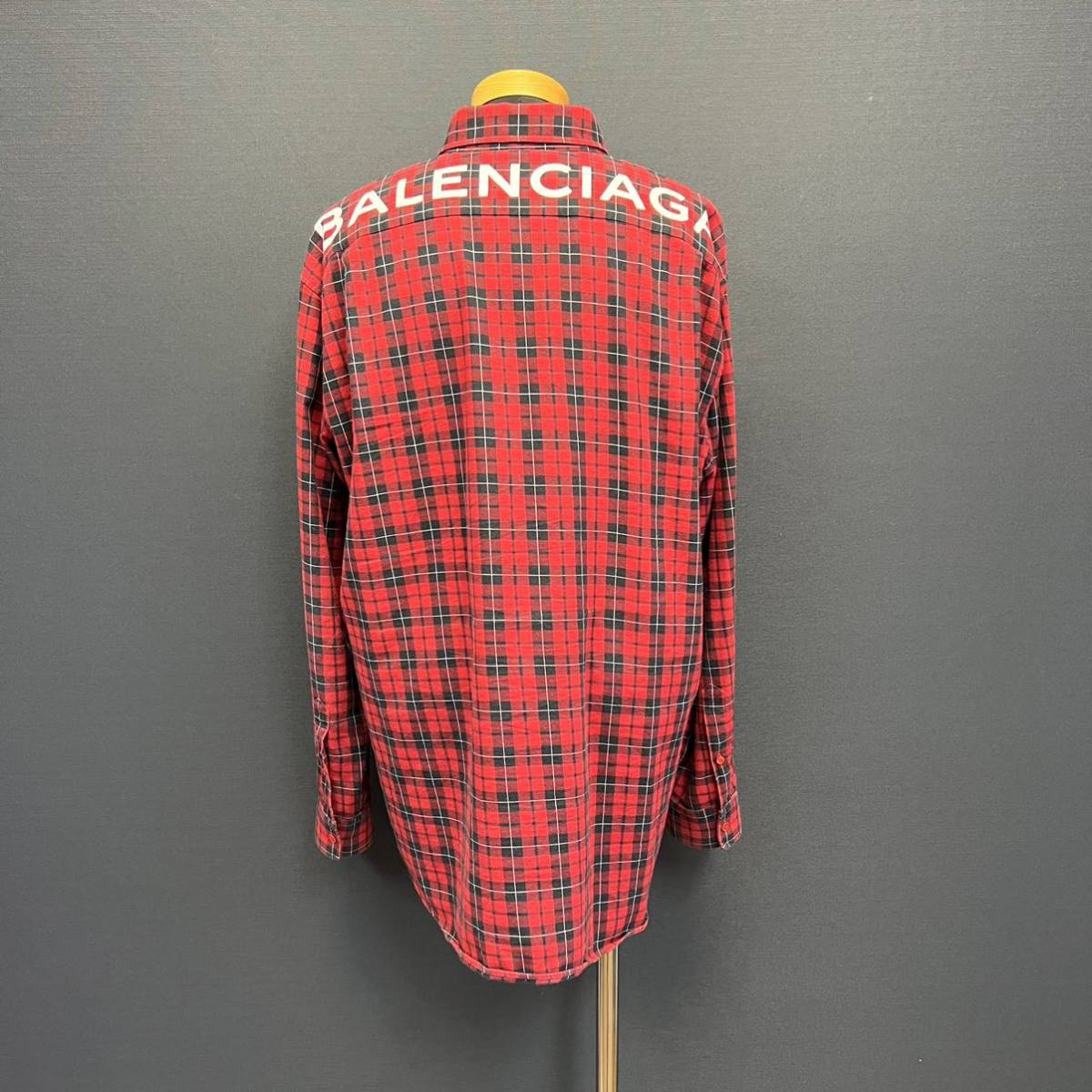 BALENCIAGA Oversized Check shirt 508465 バレンシアガ オーバー 