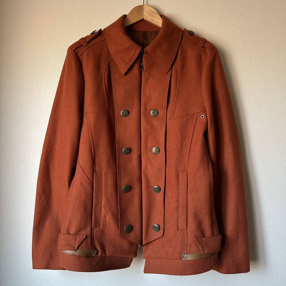 PPFM Jacket 00s Wool 'Napoleon' Early Convertible Military Fur