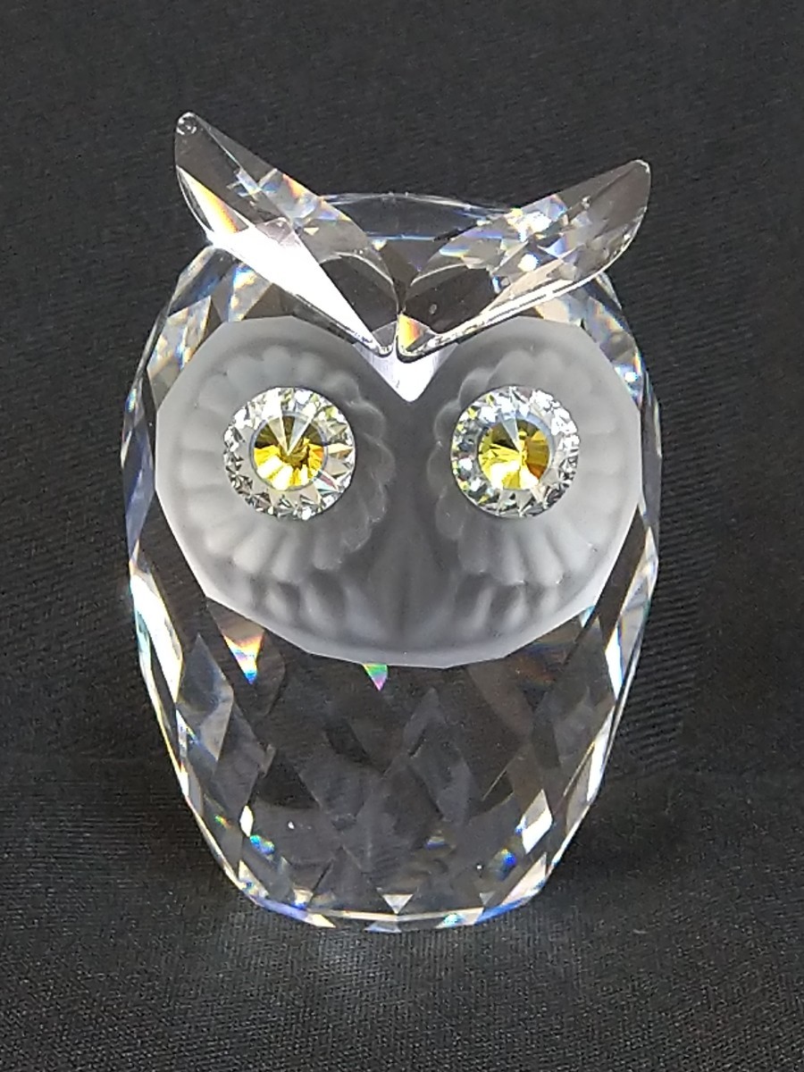 スワロフスキー フクロウ 縁起物 訳あり・格安スタート】SWAROVSKI