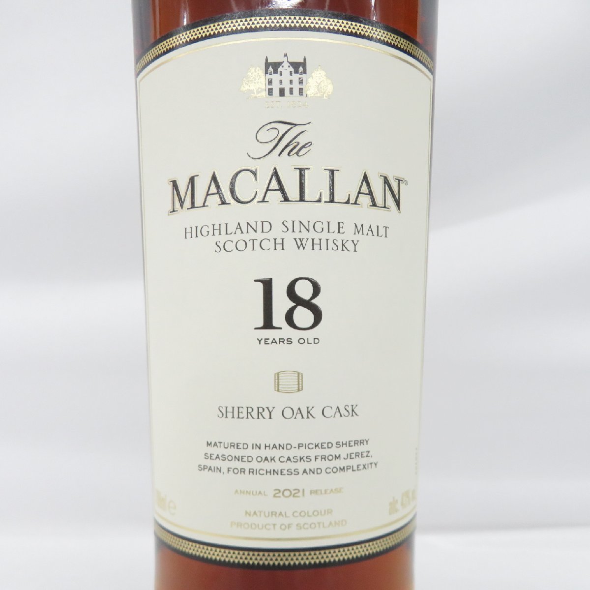 未開栓】The MACALLAN ザ・マッカラン 18年 2021 シェリーオーク