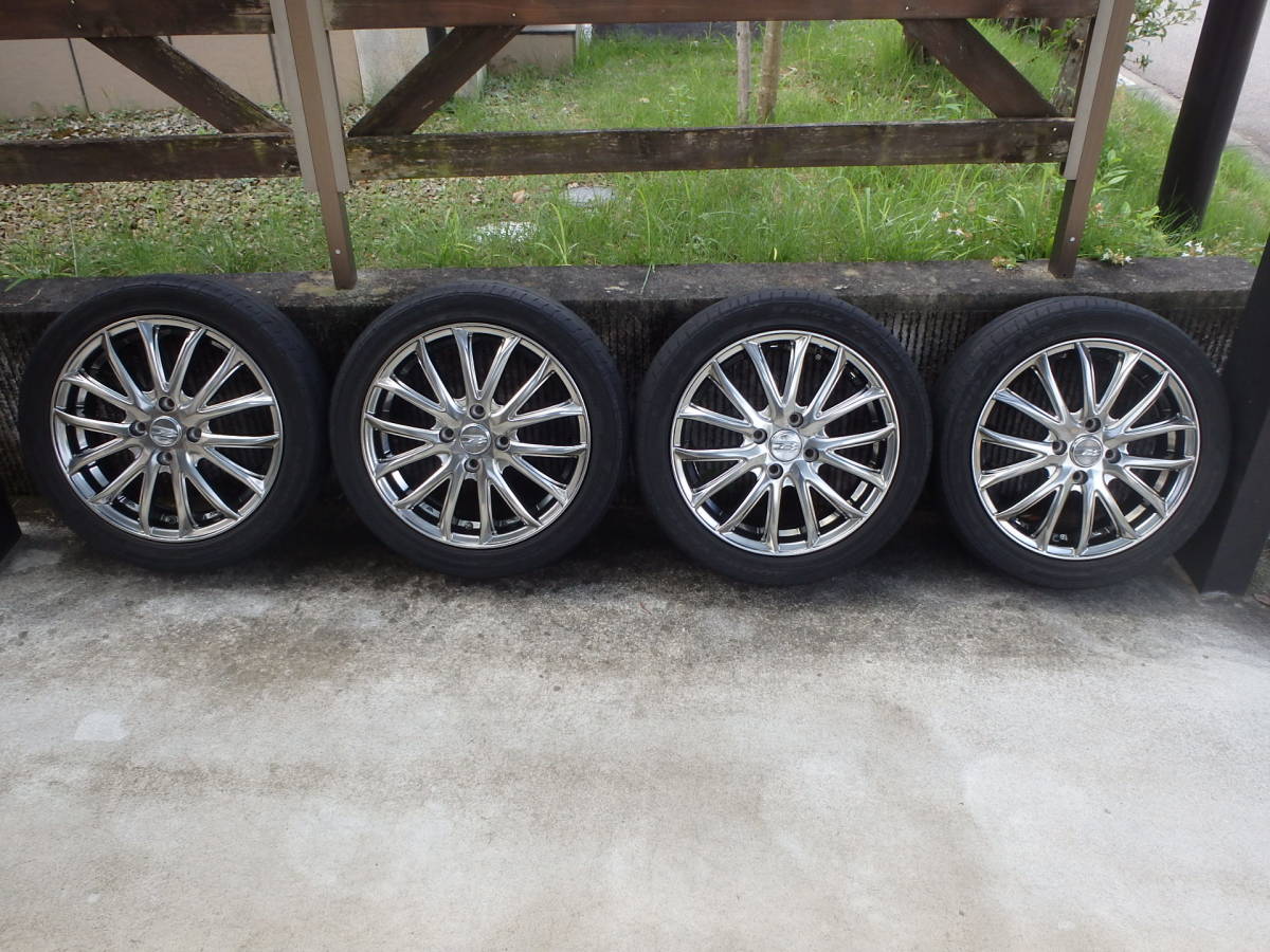 １５インチ　アルミ＆タイヤ　１６５／５５Ｒ１５　４本セット　Nbox 等