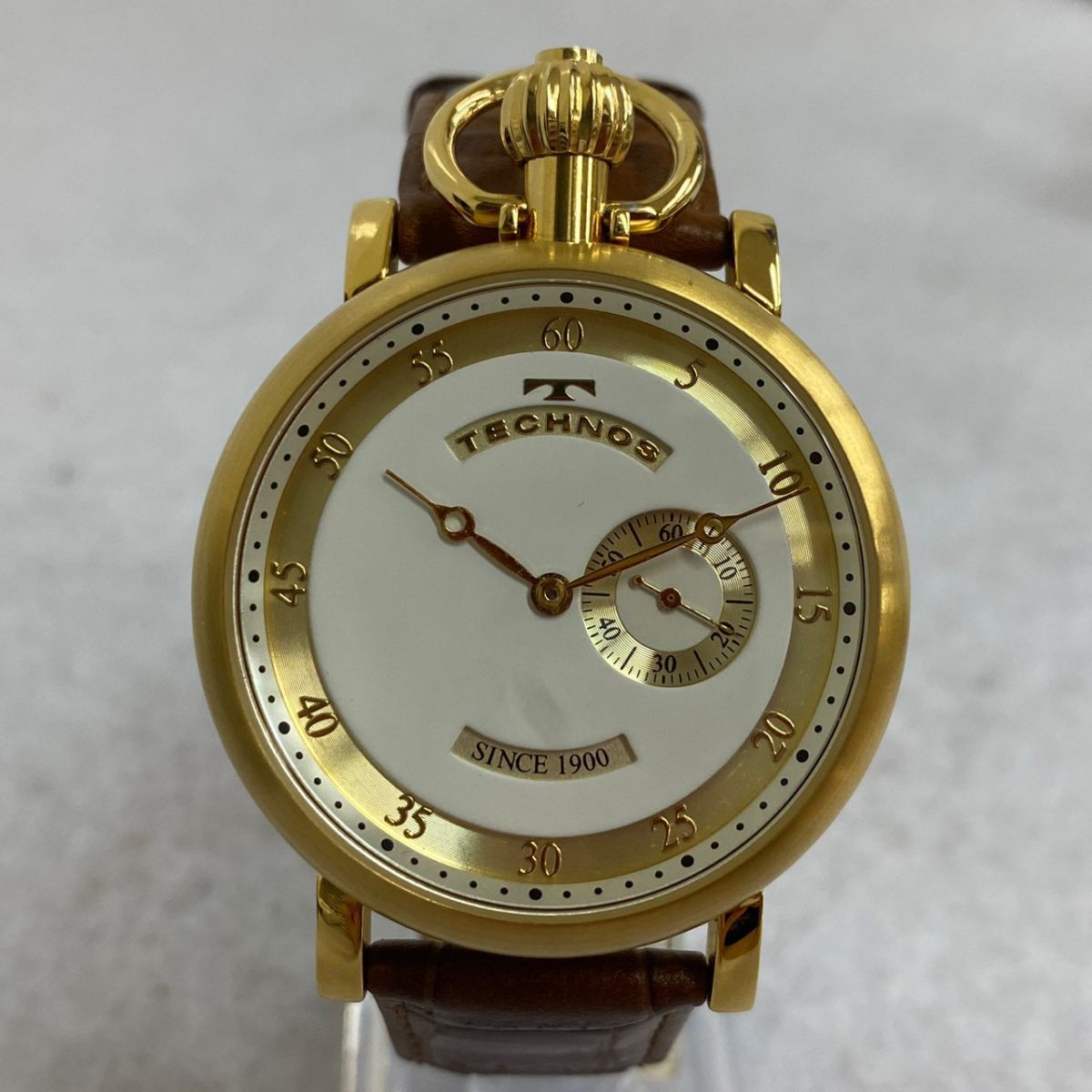 1円 ジャンク品 テクノス クォーツ 自動巻き等 腕時計 計3点セット BR583