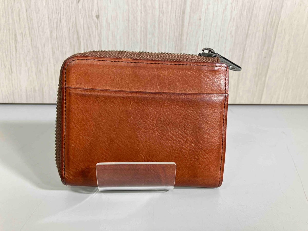 COCOMEISTER ／ココマイスター／L字ファスナー ／二つ折り財布／ブラウン