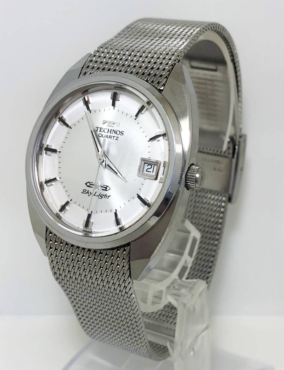 時計(サ60)『WH-10220』★TECHNOS テクノス★SKY Light オリジナルブレス★SL/D★稼働品★