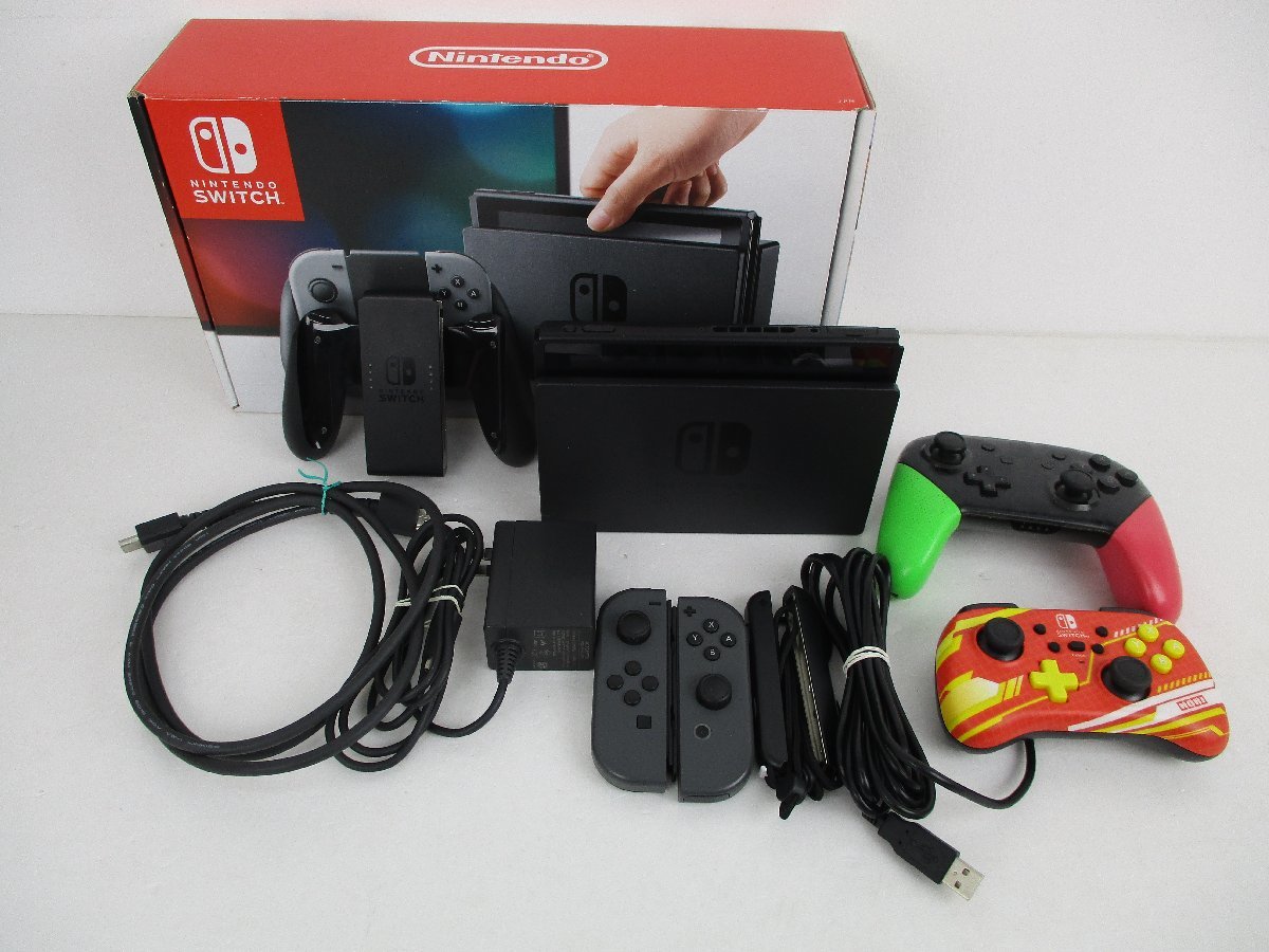 ニンテンドースイッチ　本体＆ホリコン　微ジャンク ジャンク品☆ニンテンドースイッチ 旧型本体 HORIコントローラー