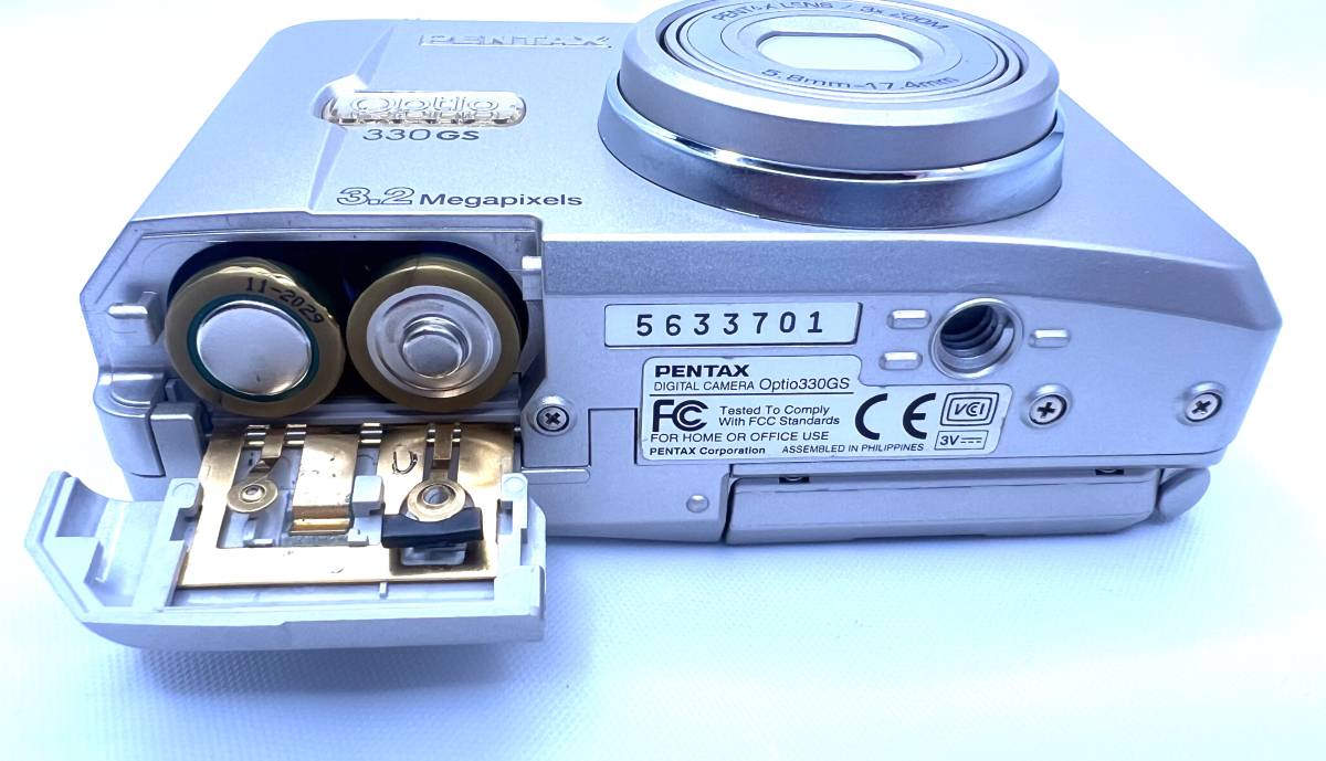 単3電池で動く】自撮りもできるコンデジ PENTAX optio 330G