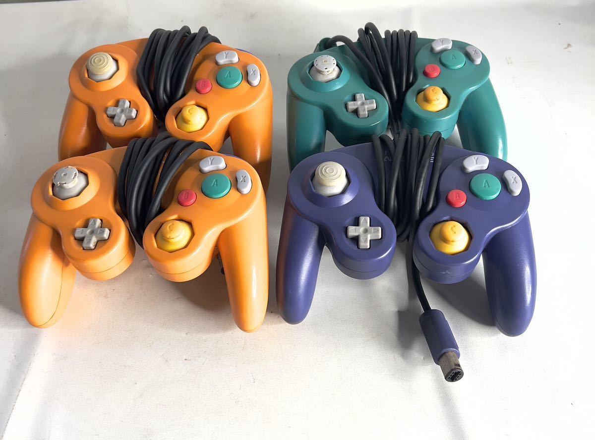 0918-28】 【1円〜】ゲームキューブ コントローラー4つセット GAMECUBE 