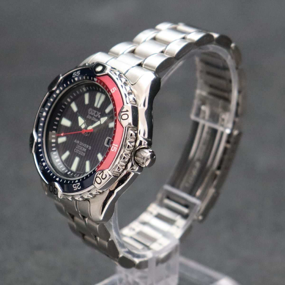 希少 CITIZEN OXY ECO DRIVE シチズン エコドライブ エアダイバー 7872 
