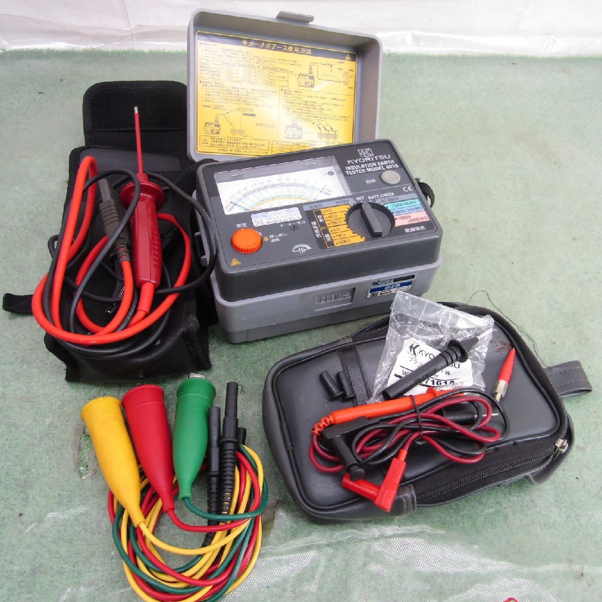 【中古】共立/KYORITSU 絶縁抵抗計 *6018* アナログ絶縁・接地抵抗計 測定器 定格測定電圧:250V/500V/1000V