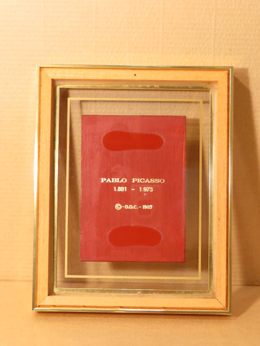 パブロ・ピカソ Pablo Picasso 陶板画 額装 抽象画 34×41.5