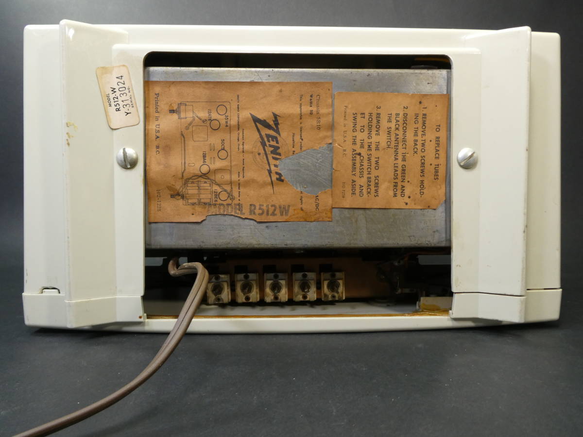 ビンテージ ZENITH 真空管ラジオ R512-W ゼニス 1950年代 不動品
