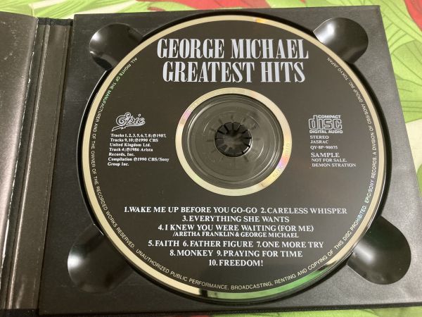 販促用・非売品CD『Greatest Hits』Geroge Micheal（ジョージ