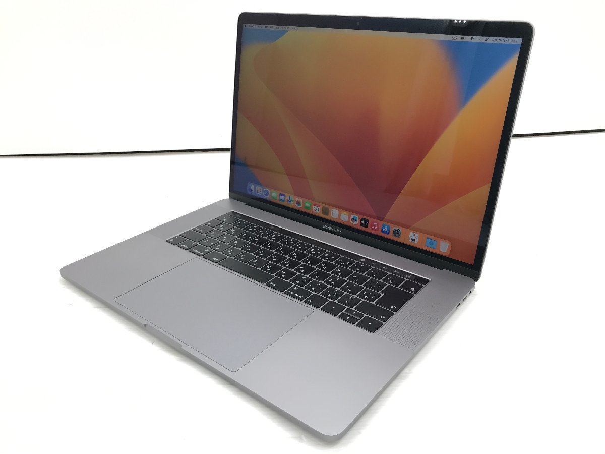 美品 Apple アップル MacBook Pro 15inch 2019 ノートPC QWXGA+ i9 8コア 2.3GHz 16GB SSD512GB Radeon Pro 560X Touch Bar MV912J/A 9096S