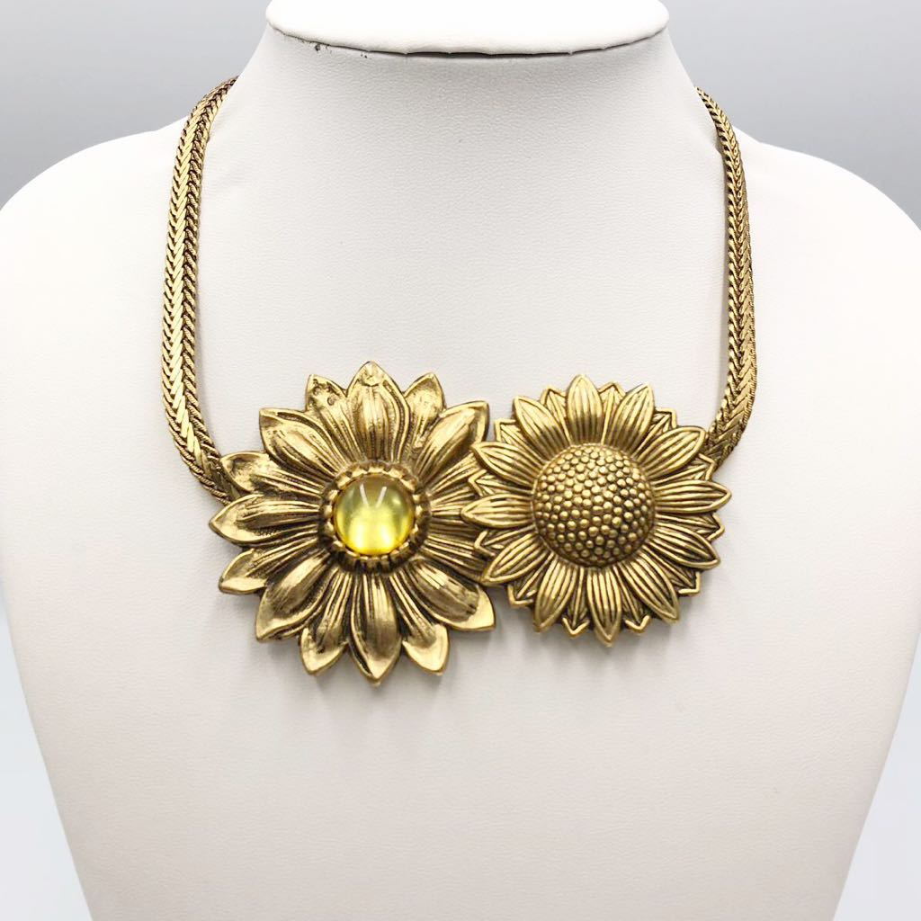 9/22 KI-I132★KENZO★ケンゾー★ネックレス チョーカー アクセサリー ゴールドカラー レディース/DA0 DB0