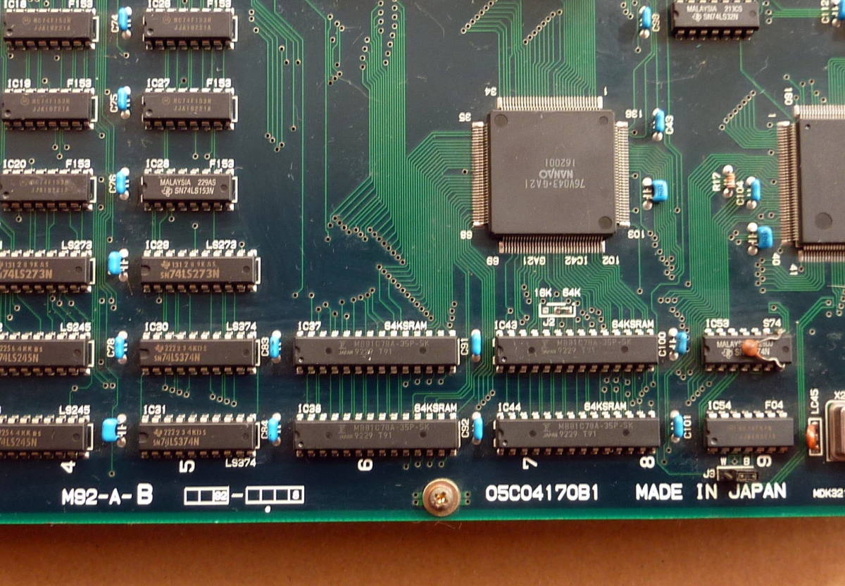 Yahoo!オークション - アイレム ジャンク基板 上面ボ－ド M92 irem