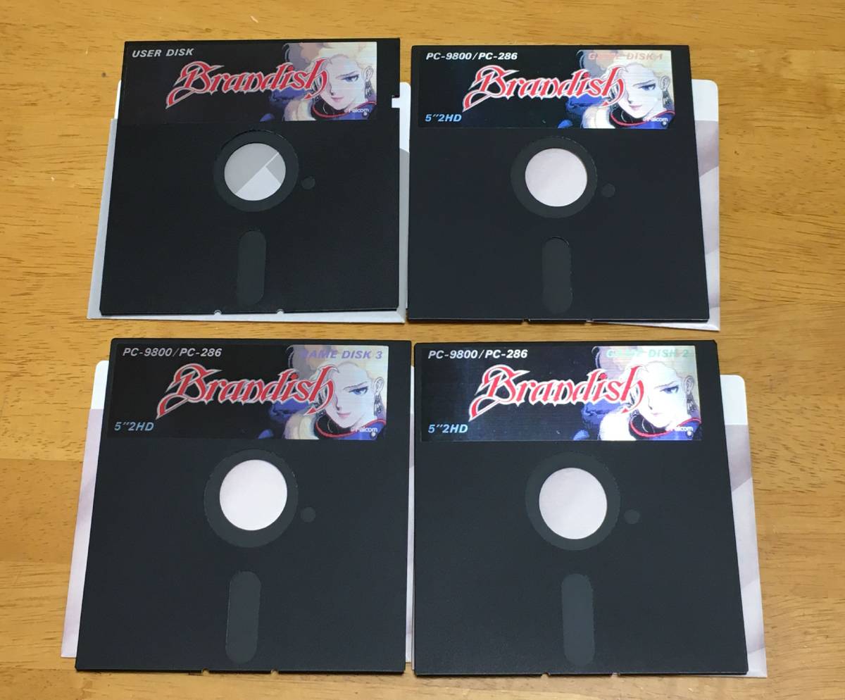 PC-9801 ブランディッシュ 5インチFD 現状品 PC-9801VM以降 ブランディッシュ Brandish 5