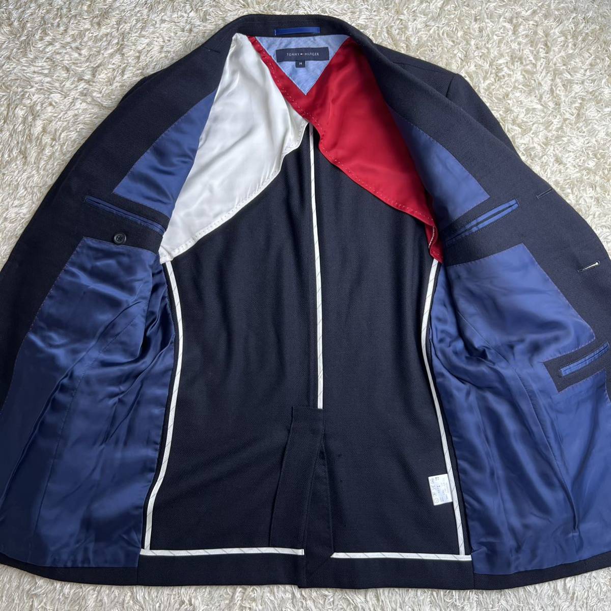 C04 極美品 TOMMY HILFIGER テーラードジャケット トミーヒルフィガー 
