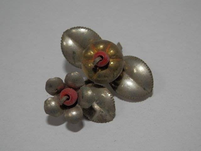 鼠柄 本珊瑚を使った簪 金属飾り レターパックプラス可 0922V1G 珊瑚