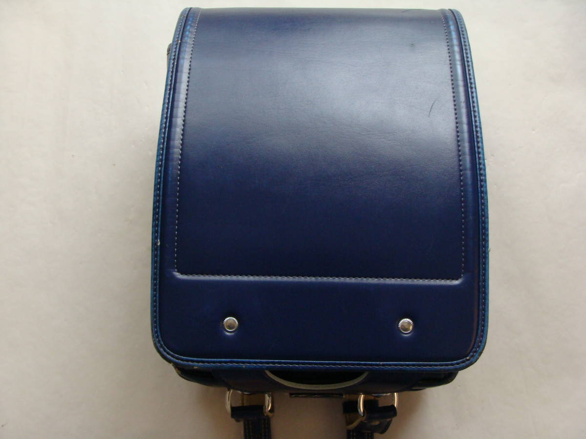 トップバリュ　ランドセル　中古品 現状お渡し 中古ランドセル（青色）使用感あり 日本製 トップバリュー