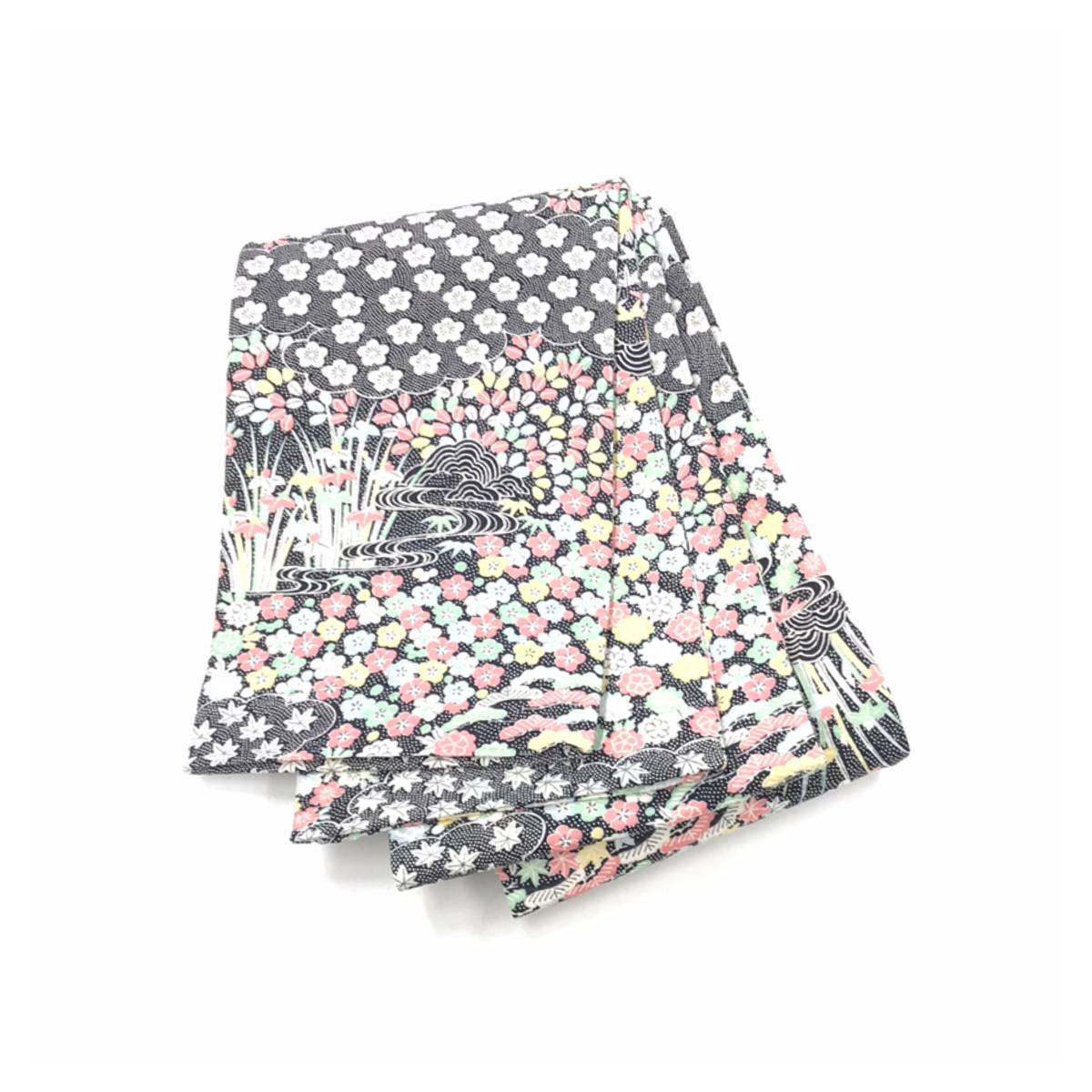 半幅帯 長尺 ウィリアムモリス いちご泥棒 インディゴ×アネモネ ブルー