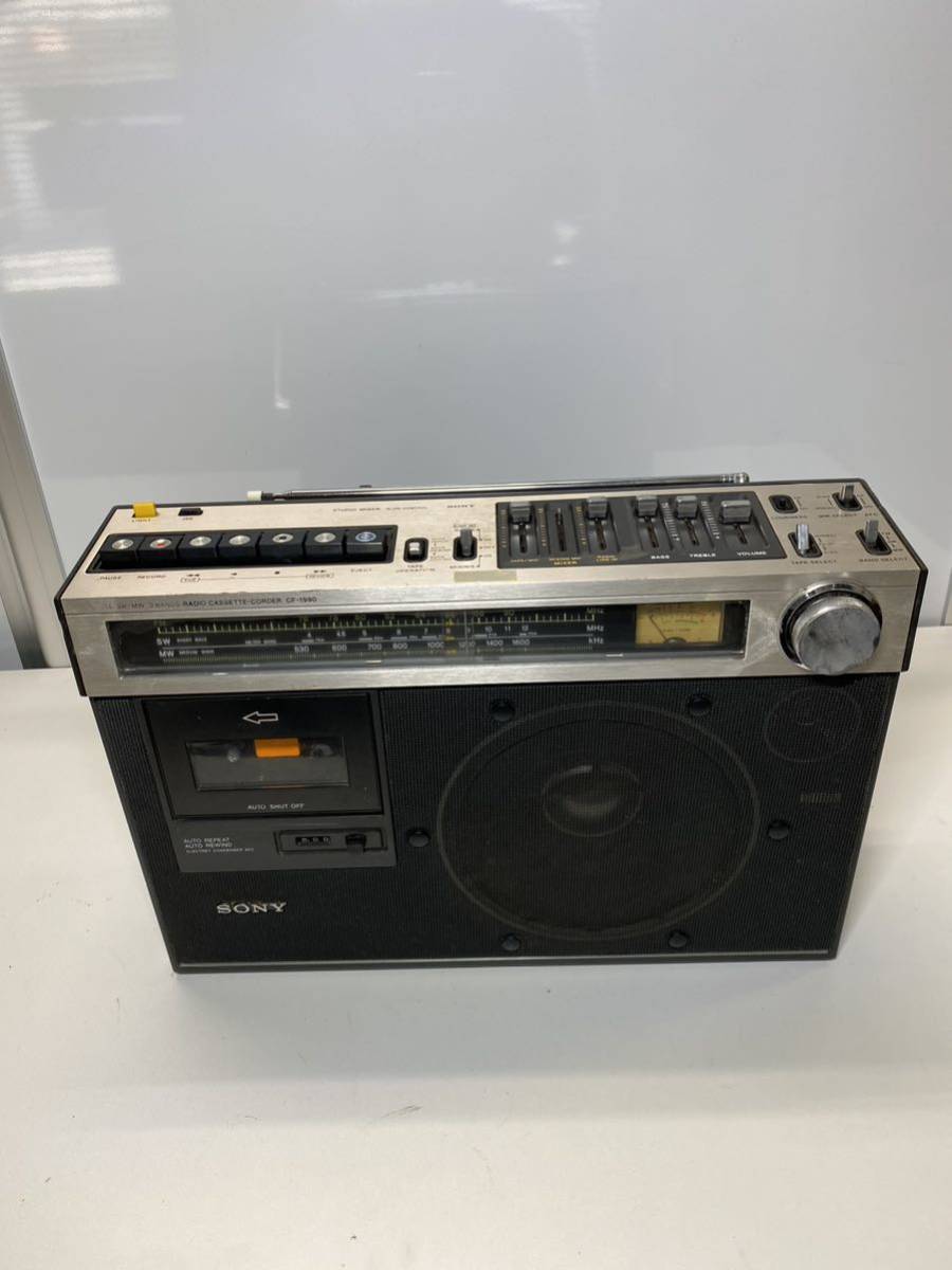 SONY ソニー CF-1990 ラジカセ FM⁄SW⁄MW 3バンド中古動作品 SONY
