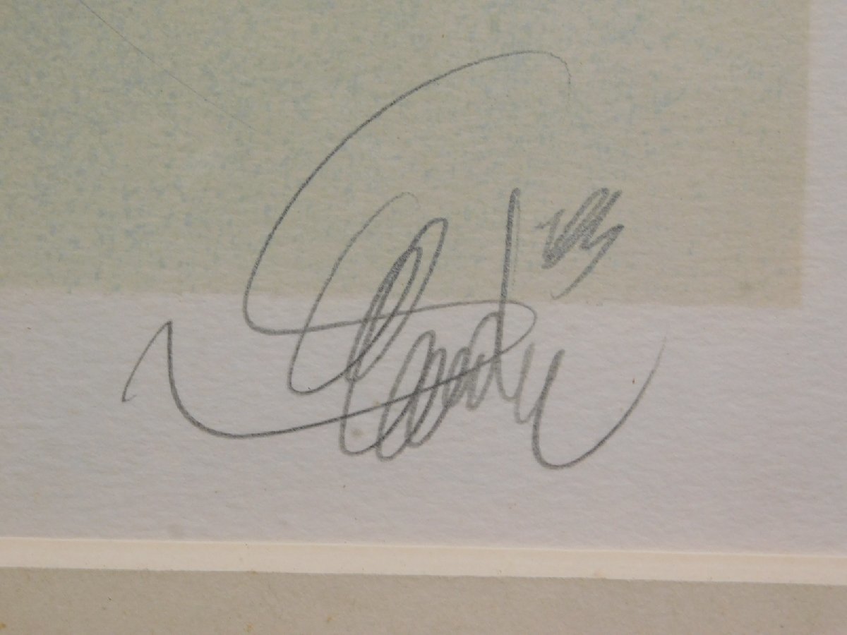 Jean-Baptiste Valadie ジャン・バティスト・バラディエ リトグラフ 青