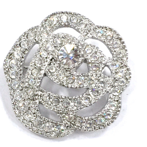 クリスチャンディオール フラワーモチーフ ラインストーン ブローチ レディース 箱付き Christian Dior QS102-169