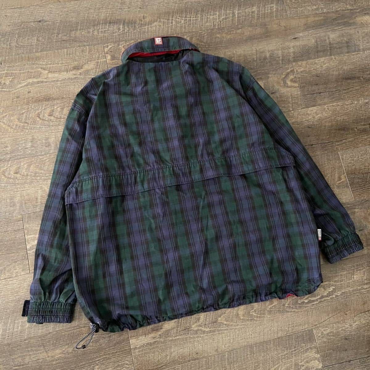 90s 00s OLD CHAPS RALPH LAUREN ブラックウォッチ オーバーサイズ 
