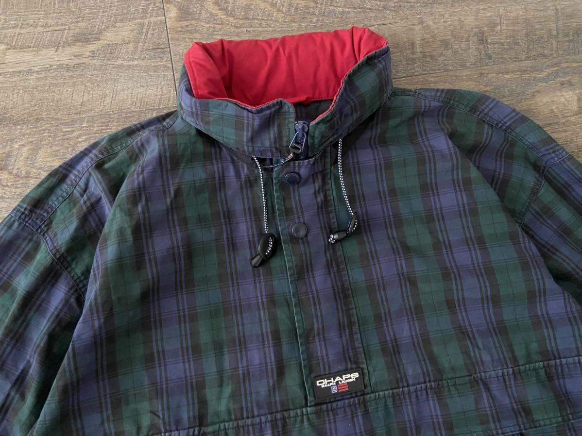 90s 00s OLD CHAPS RALPH LAUREN ブラックウォッチ オーバーサイズ 