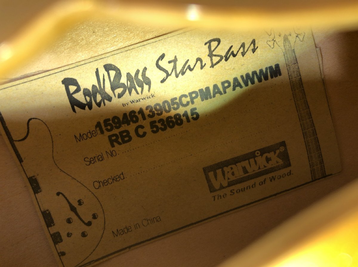 Warwick RockBass Star Bass Metallic Gold High Polish ワーウィック