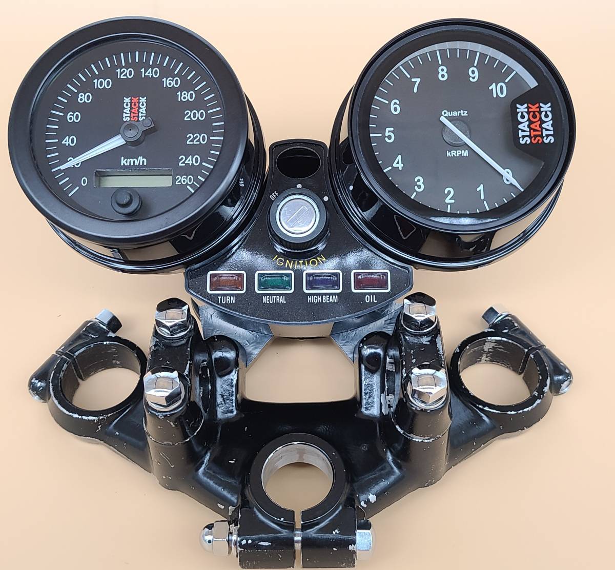 Z1Z2 KZ Mk2 Z650 スタックタコメーターセット STACK 当時物 10000RPM