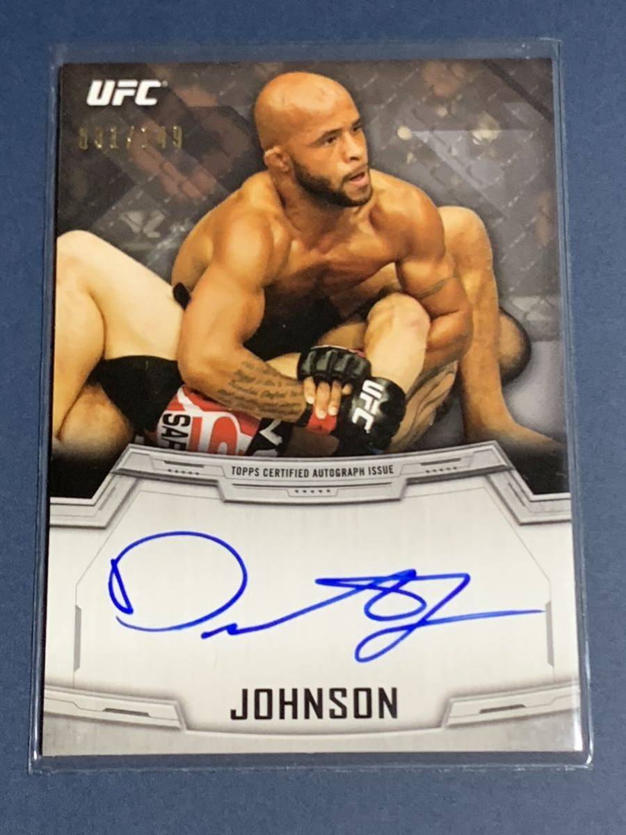 149枚限定 デメトリアス・ジョンソン 直筆サインカード TOPPS UFC KNOCKOUT 2014
