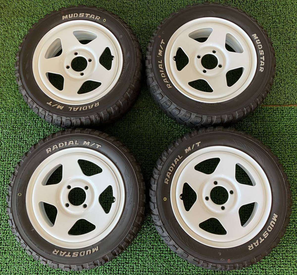 ☆MUDSTAR RADIAL M/T 2022年製 165/65R14 79S 14×5J +43 100 4H 鉄 