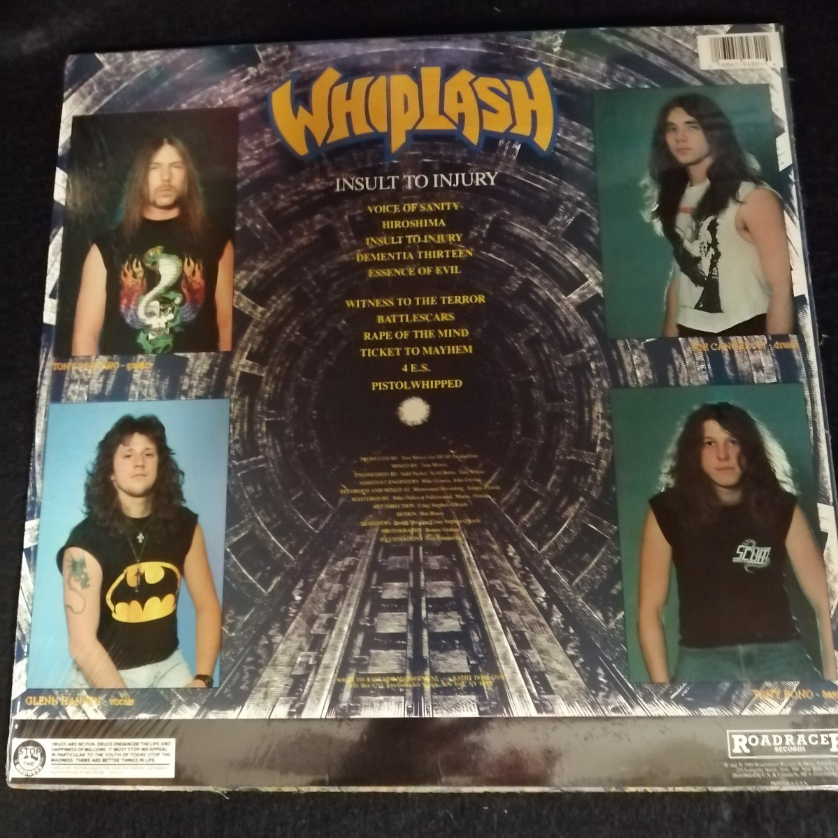 C09 中古LP 中古レコード ウィップラッシュ WHIPLASH insult to injiry