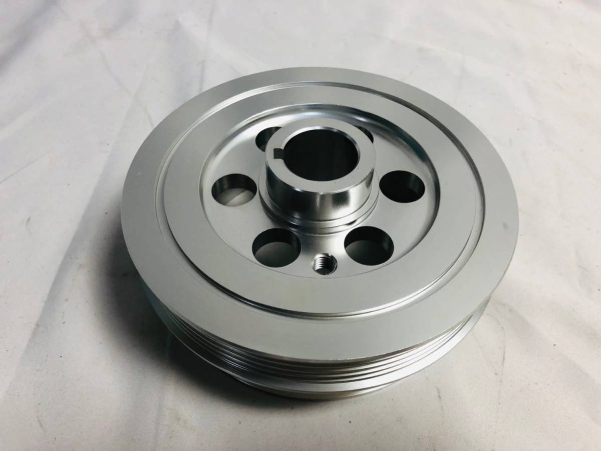 トレノ レビン AE86 4AG クランクプーリー アルミ シルバー パーツ