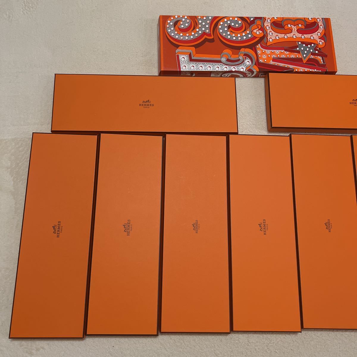 HERMES エルメス 空箱 10箱まとめて ネクタイ 用同サイズ BOX 空き箱